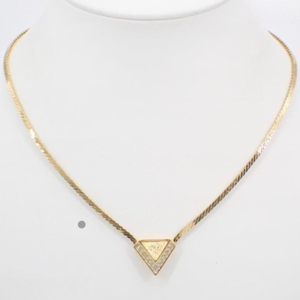 Christian Dior V Necklace Vintage